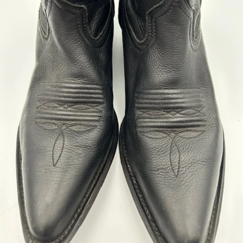 Ariat Women's J Toe Western Boot Black Leather Size 9 Style 10001038 (15771) - Picture 4 of 14